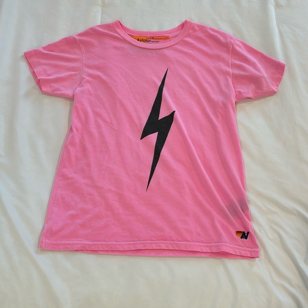 Aviator nation pink t- shirt